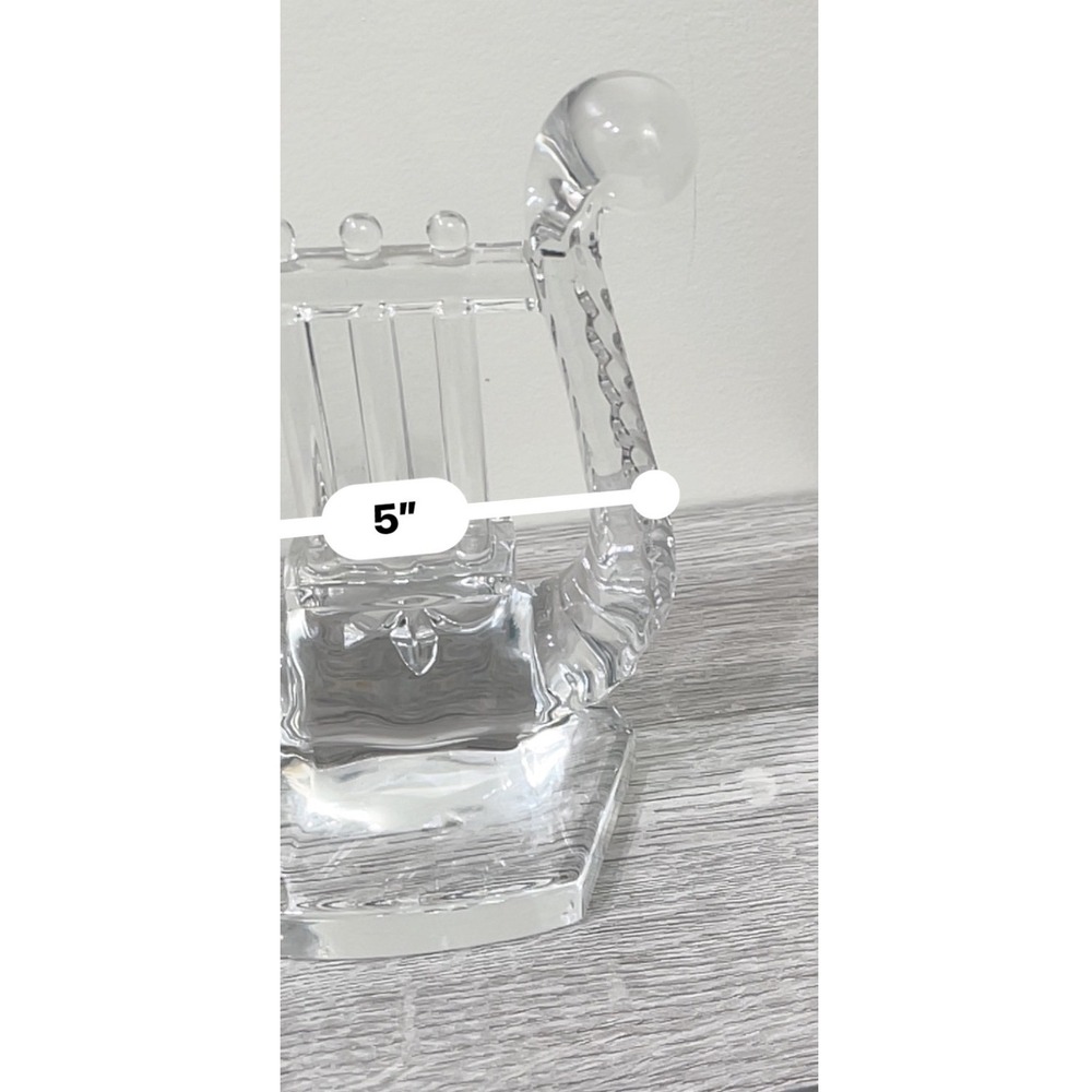Shannon Crystal Lyre Harp Bookends 24% Lead Crystal Slovakia Set‎ of 2 Clear - Picture 6 of 7